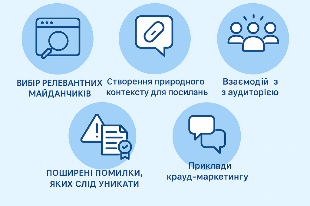 Принципи роботи з крауд посилання