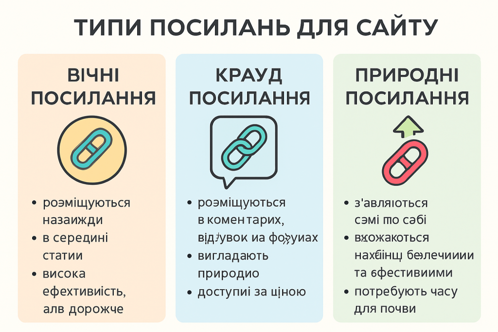 типи посилань інфографіка